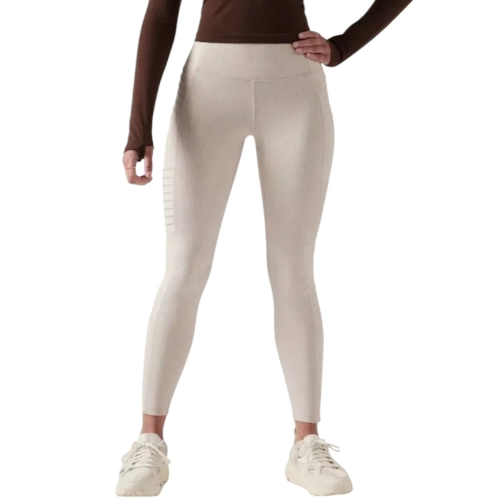 Athleta Delancey Textured Moto Tight Legging‎ Size Small